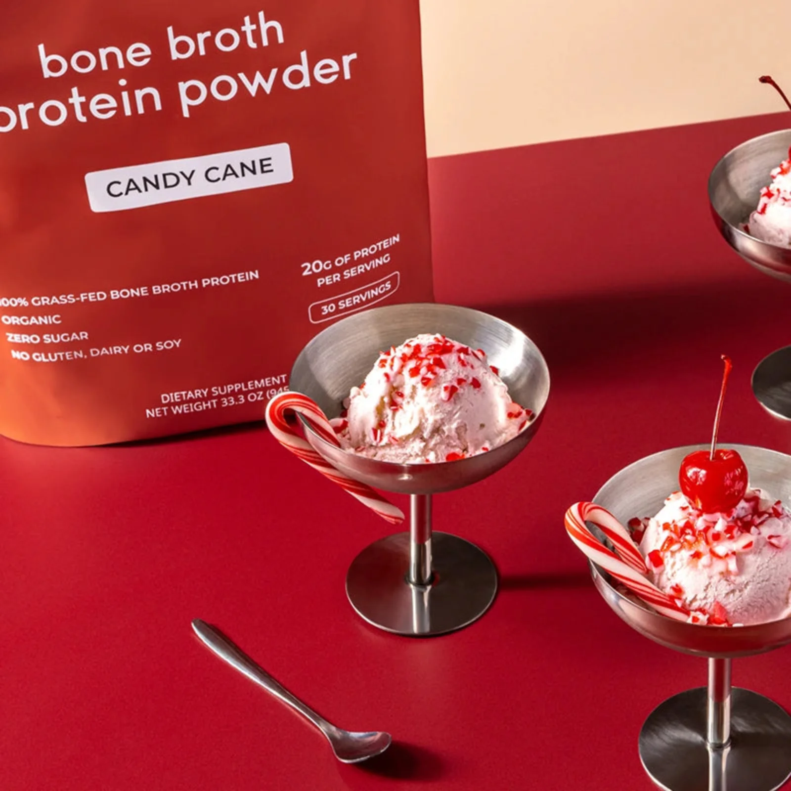 Candy Cane Bone Broth Protein - Image 4