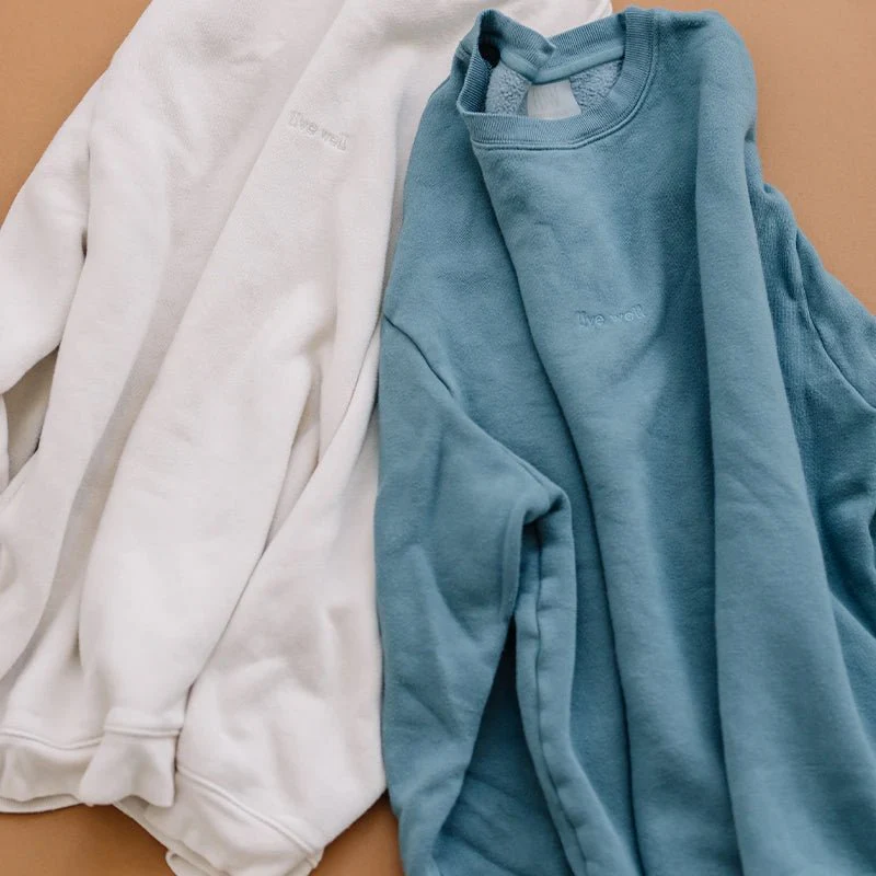 "Live Well" Sweatshirt - Taupe - Image 3