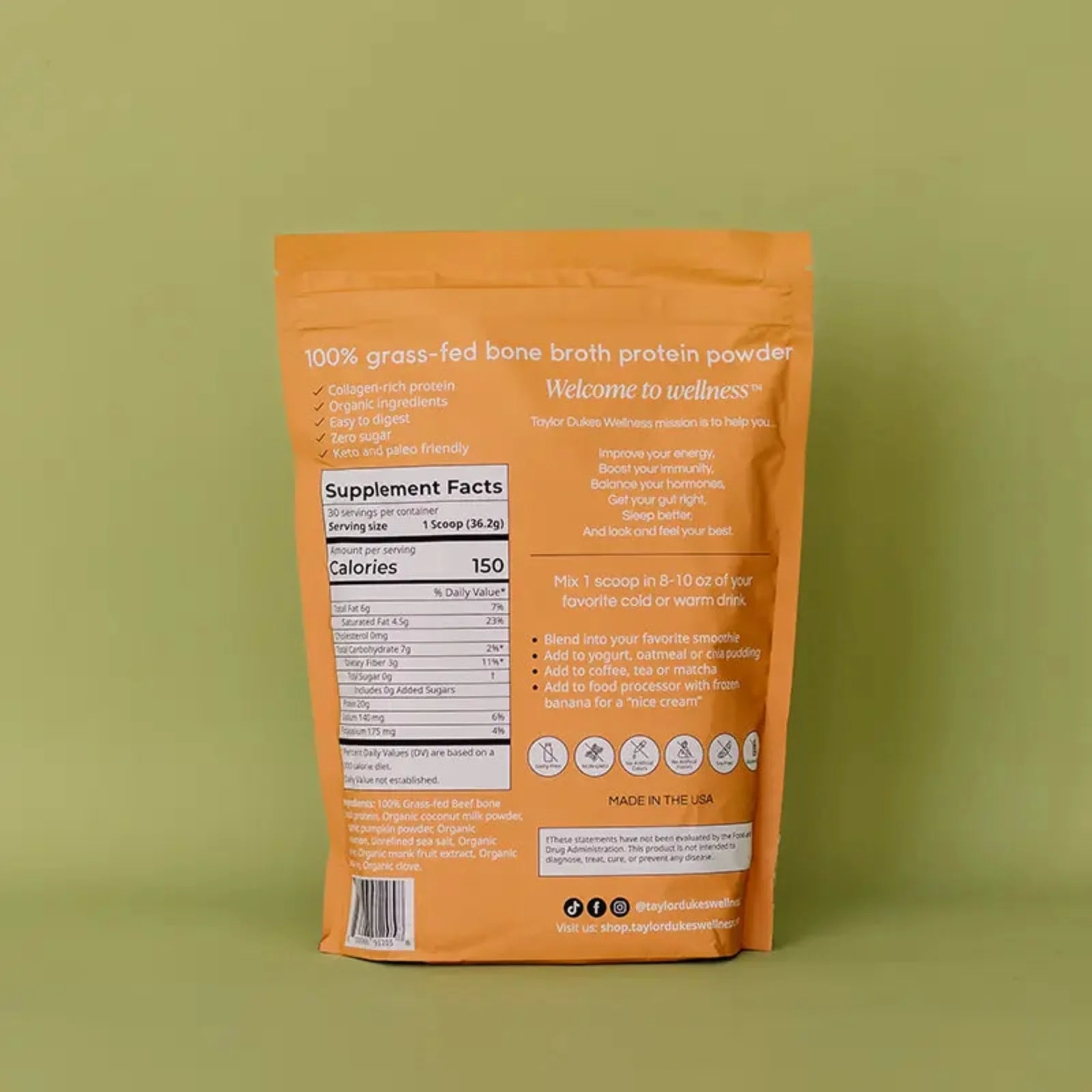 Pumpkin Spice Bone Broth Protein - Image 3