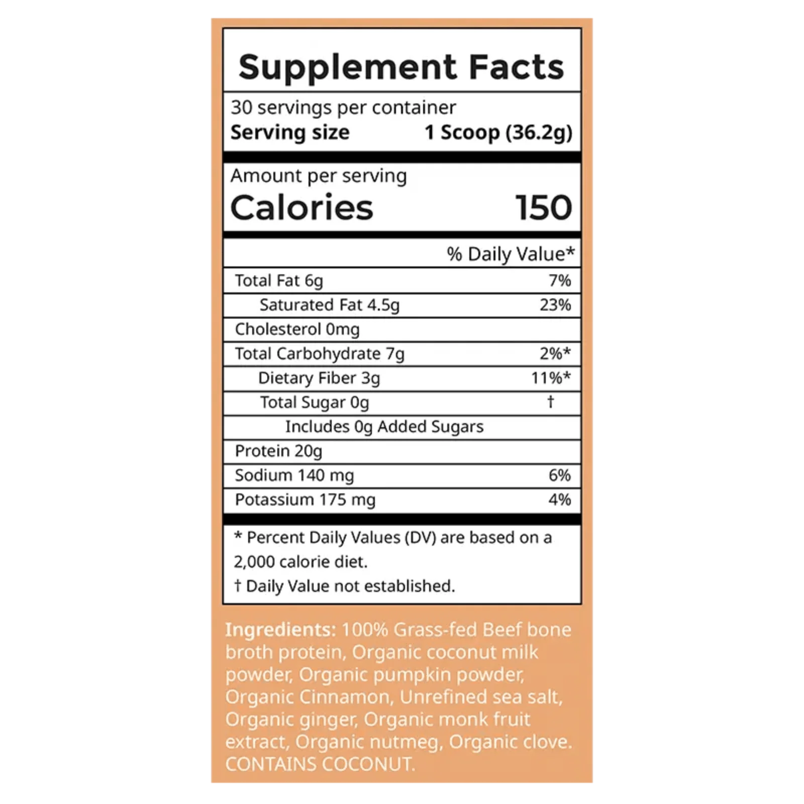 Pumpkin Spice Bone Broth Protein - Image 6