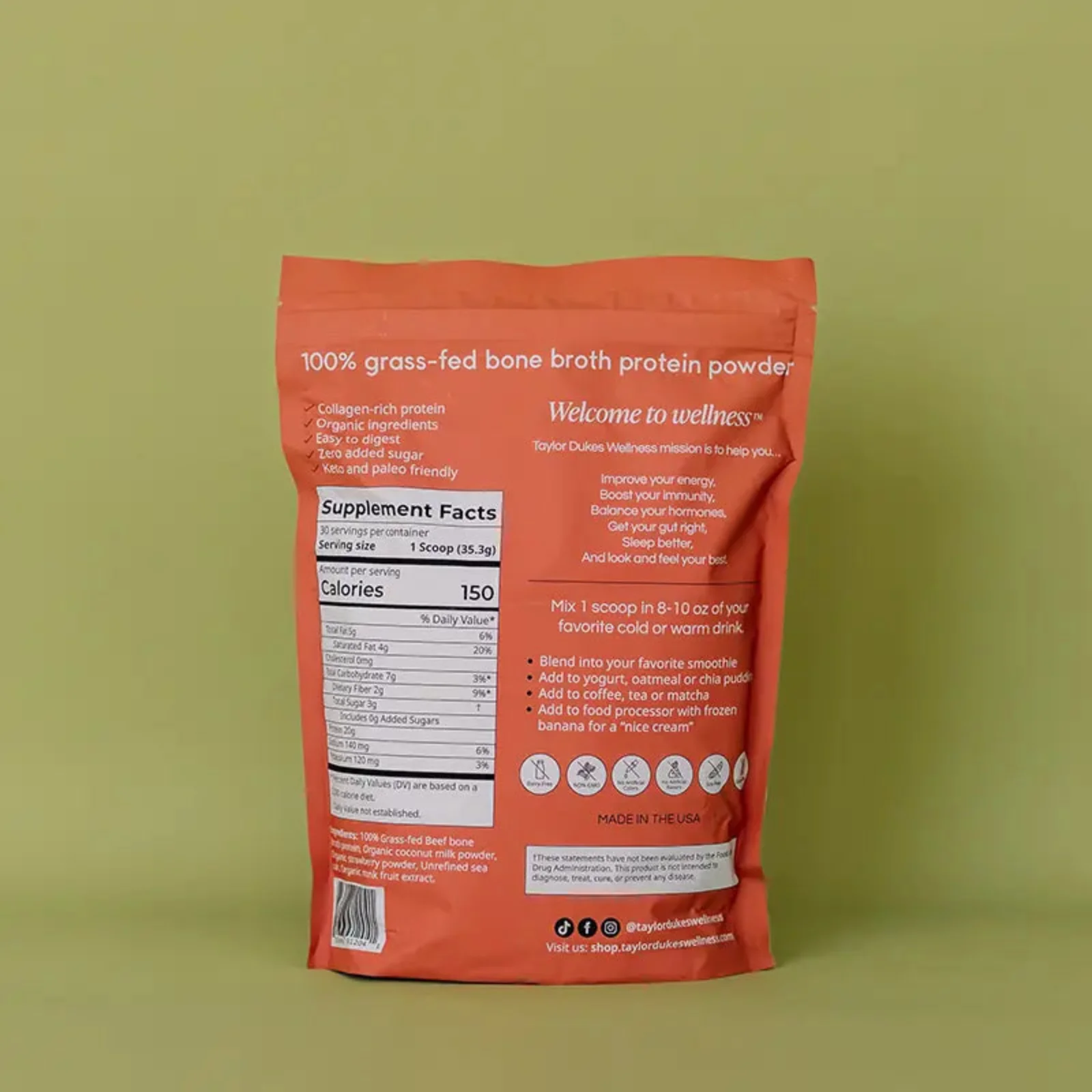 Strawberries & Cream Bone Broth Protein - Image 3