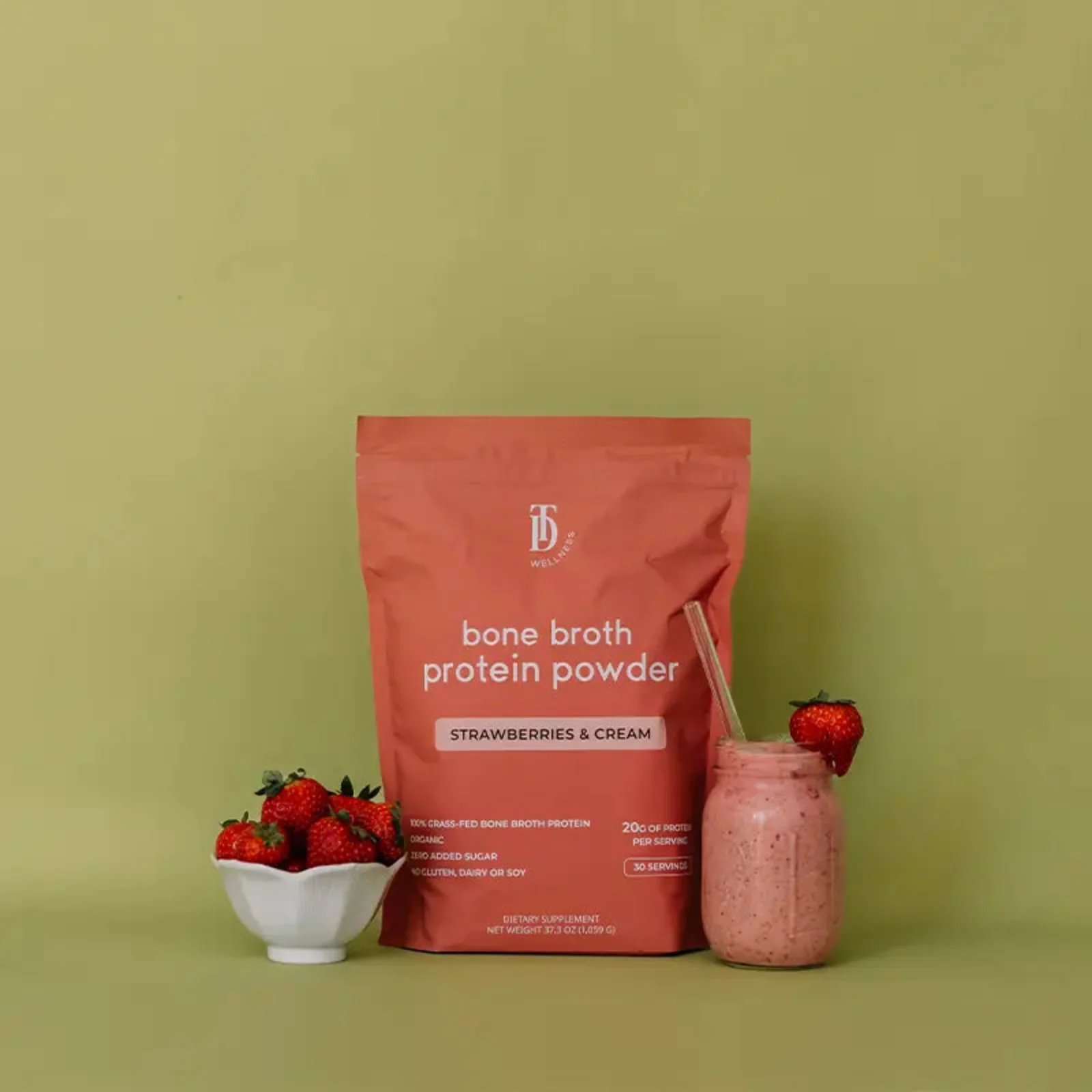 Strawberries & Cream Bone Broth Protein - Image 4